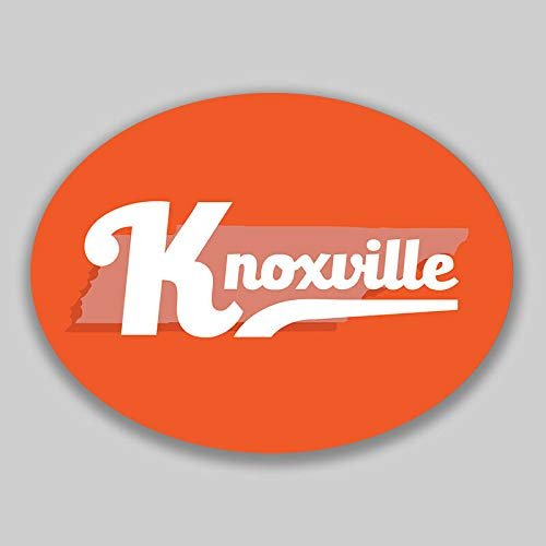 JB Print Magnet Knoxville Tennessee Oval Vinyl City Town College University Vinyl Decal Sticker Car Waterproof Car Decal Magnetic Bumper Sticker 5"