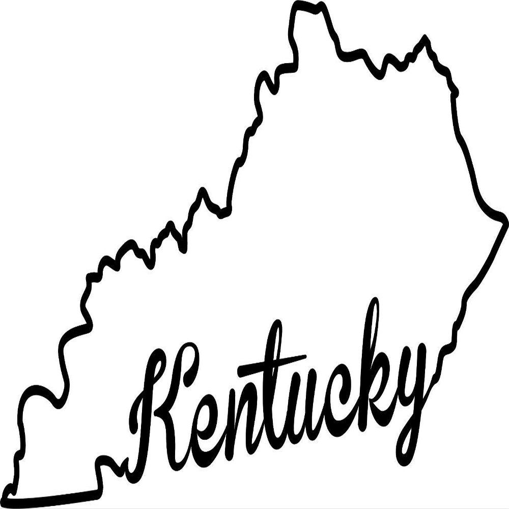 JB Print Magnet State of Kentucky Script Vinyl Decal Sticker Car Waterproof Car Decal Magnetic Bumper Sticker 5"