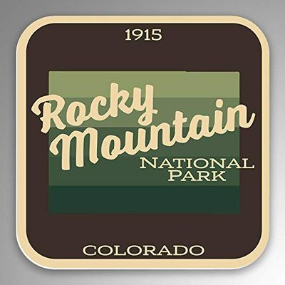 JB Print Magnet Rocky Mountain National Park Vinyl Decal Sticker Car Waterproof Car Decal Magnetic Bumper Sticker 5"