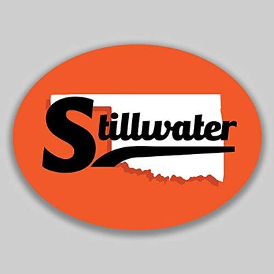 JB Print Magnet Stillwater Oklahoma Oval Vinyl City Town College University Vinyl Decal Sticker Car Waterproof Car Decal Magnetic Bumper Sticker 5"