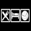 JB Print Magnet Eat Sleep Volleyball Vinyl Decal Sticker Car Waterproof Car Decal Magnetic Bumper Sticker 5" view 1
