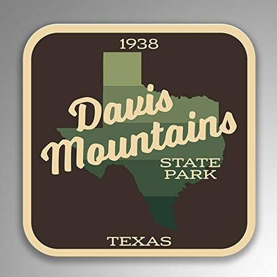 JB Print Magnet Davis Mountains State Park Explore Wanderlust Camping Hiking Vinyl Decal Sticker Car Waterproof Car Decal Magnetic Bumper Sticker 5"