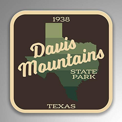 JB Print Magnet Davis Mountains State Park Explore Wanderlust Camping Hiking Vinyl Decal Sticker Car Waterproof Car Decal Magnetic Bumper Sticker 5"