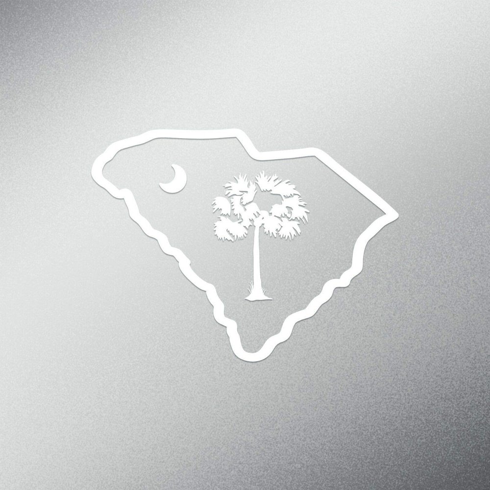 JB Print Magnet Palmetto Tree South Carolina Vinyl Decal Sticker Car Waterproof Car Decal Magnetic Bumper Sticker 5"