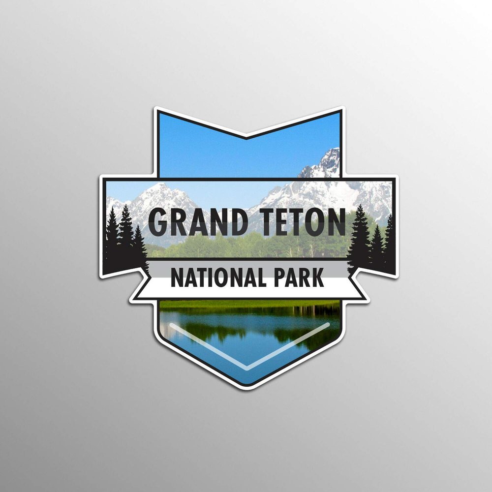JB Print Magnet Grand Teton National Park Vinyl Decal Sticker Car Waterproof Car Decal Magnetic Bumper Sticker 5"