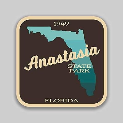 JB Print Magnet Anastasia State Park Sticker Explore Wanderlust Camping Florida Vinyl Decal Sticker Car Waterproof Car Decal Magnetic Bumper Sticker 5"