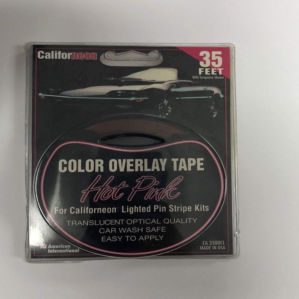 American International CA3500CL Hot Pink 35 Ft. Color Overlay Tape