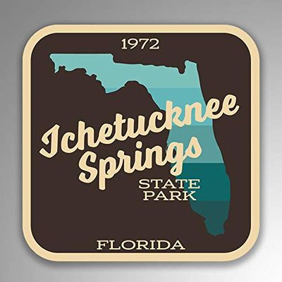 JB Print Magnet Ichetucknee Springs State Park Explore Wanderlust Camping Hiking Vinyl Decal Sticker Car Waterproof Car Decal Magnetic Bumper Sticker 5"