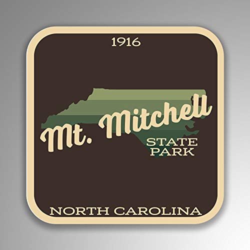 JB Print Magnet Mount Mitchell State Park Explore Wanderlust Camping Hiking Vinyl Decal Sticker Car Waterproof Car Decal Magnetic Bumper Sticker 5"