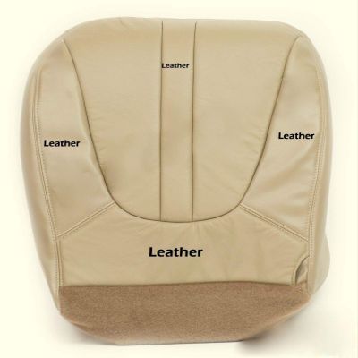 2000-2002 for for Ford Expedition Eddie Bauer Driver Bottom Leather Cushion Cover Tan