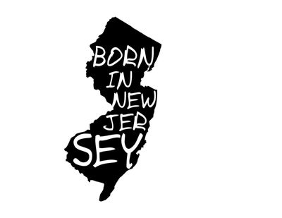 JB Print Magnet Born in New Jersey Vinyl Decal Sticker Car Waterproof Car Decal Magnetic Bumper Sticker 5"