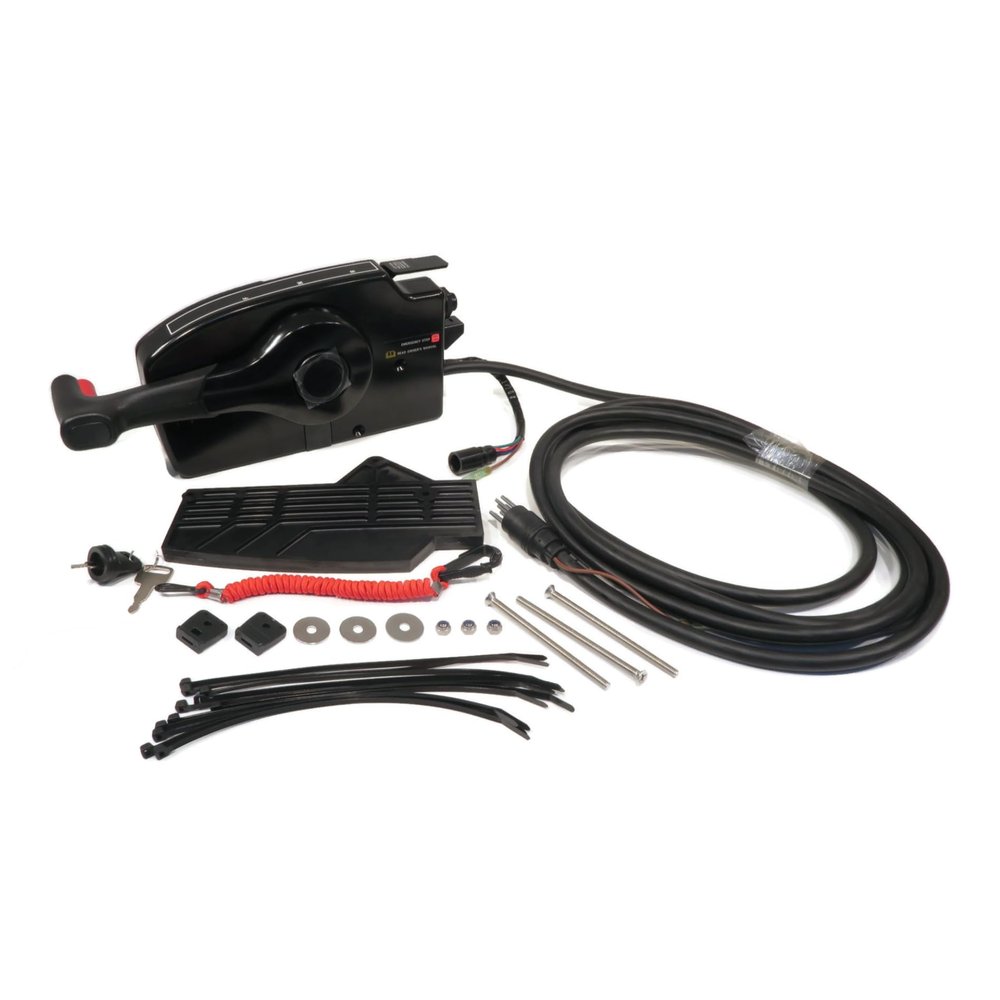 The ROP Shop Side Mount Remote Control Assembly for Mercury Rigging 1986 & UP Outboards Motor