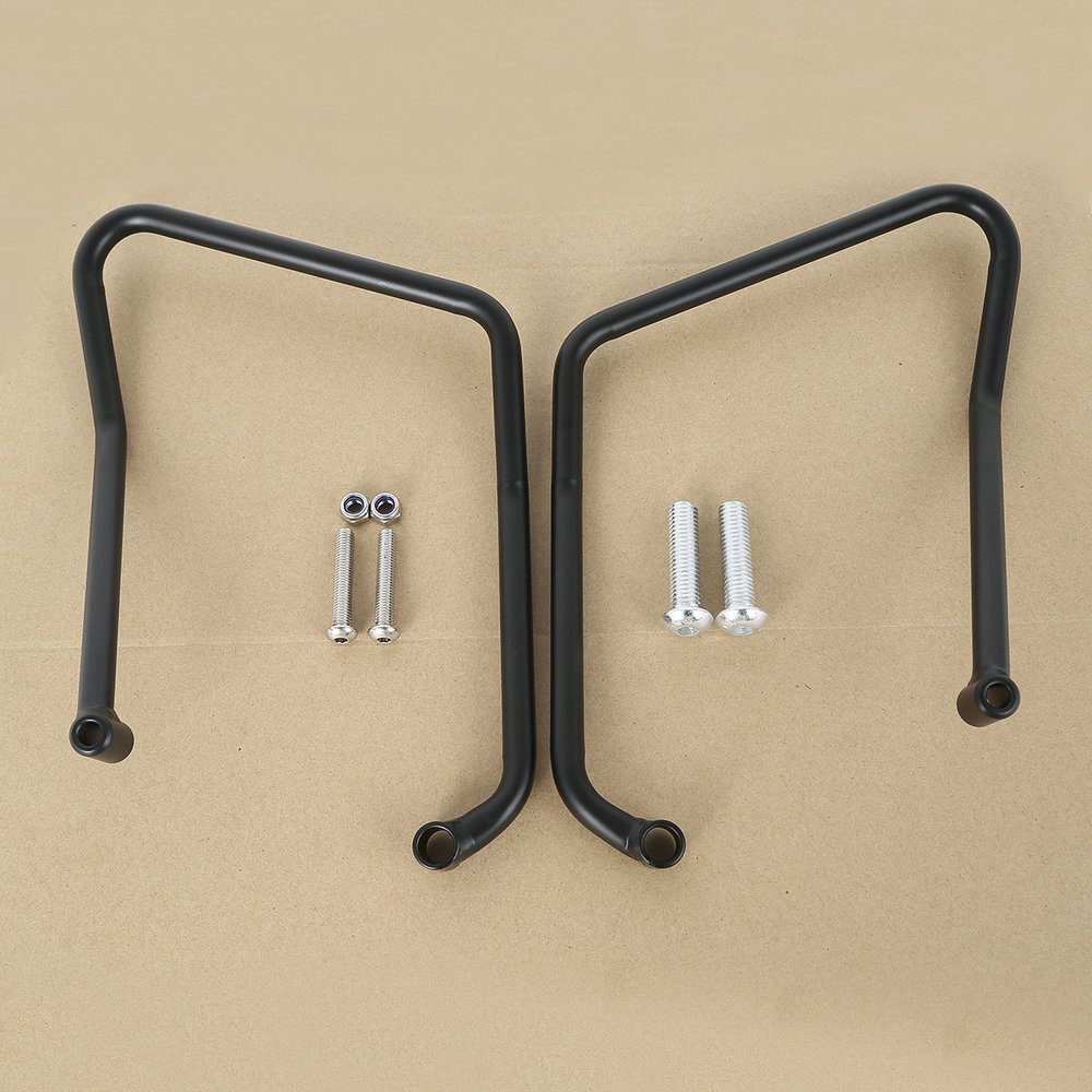 TCT-MOTORPARTS Saddlebag Support Brackets Fit for Harley Sportster Custom Roadster Low XL883 XL1200 2004-2016 Black