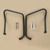 TCT-MOTORPARTS Saddlebag Support Brackets Fit for Harley Sportster Custom Roadster Low XL883 XL1200 2004-2016 Black view 1