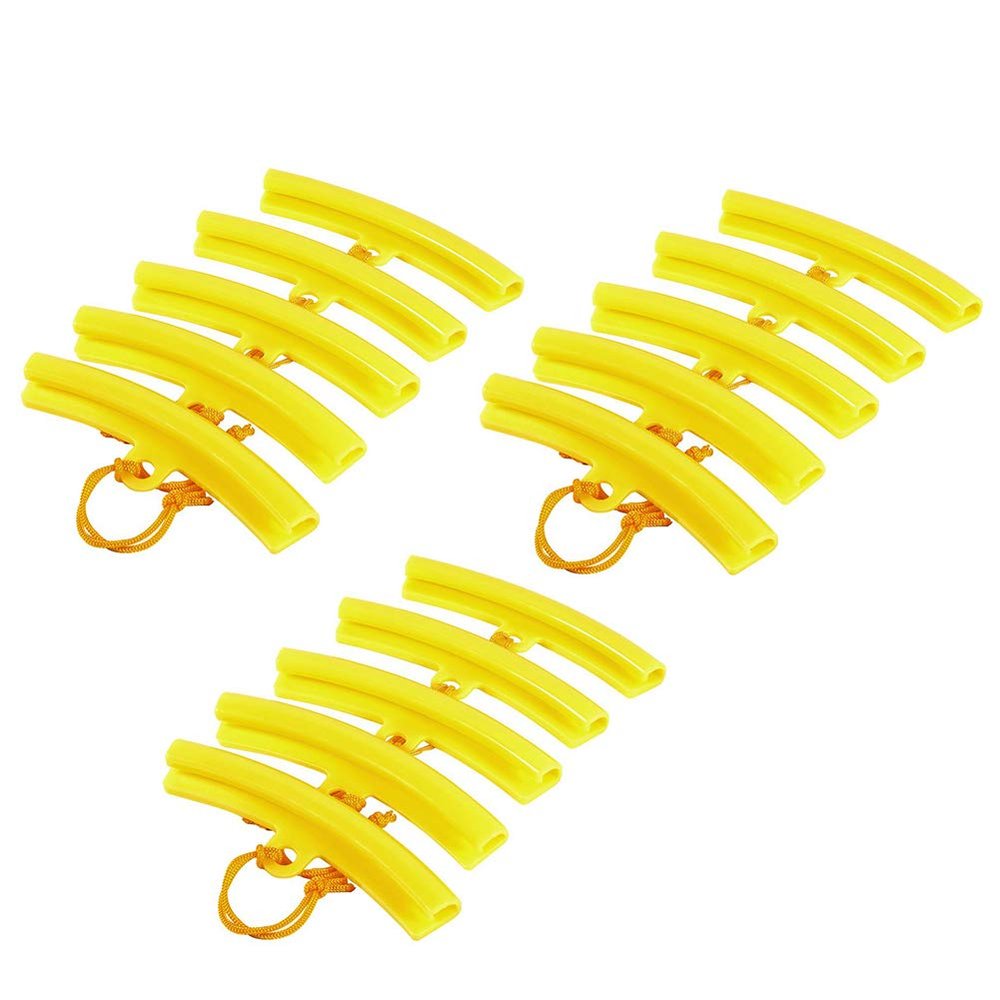 Keenso Motorcycle Tire Wheel Rim Protector, Tire Changer Rim Head Protector Wheel Mount Rim Tire Protectors Savers Yellow (3 Pair)