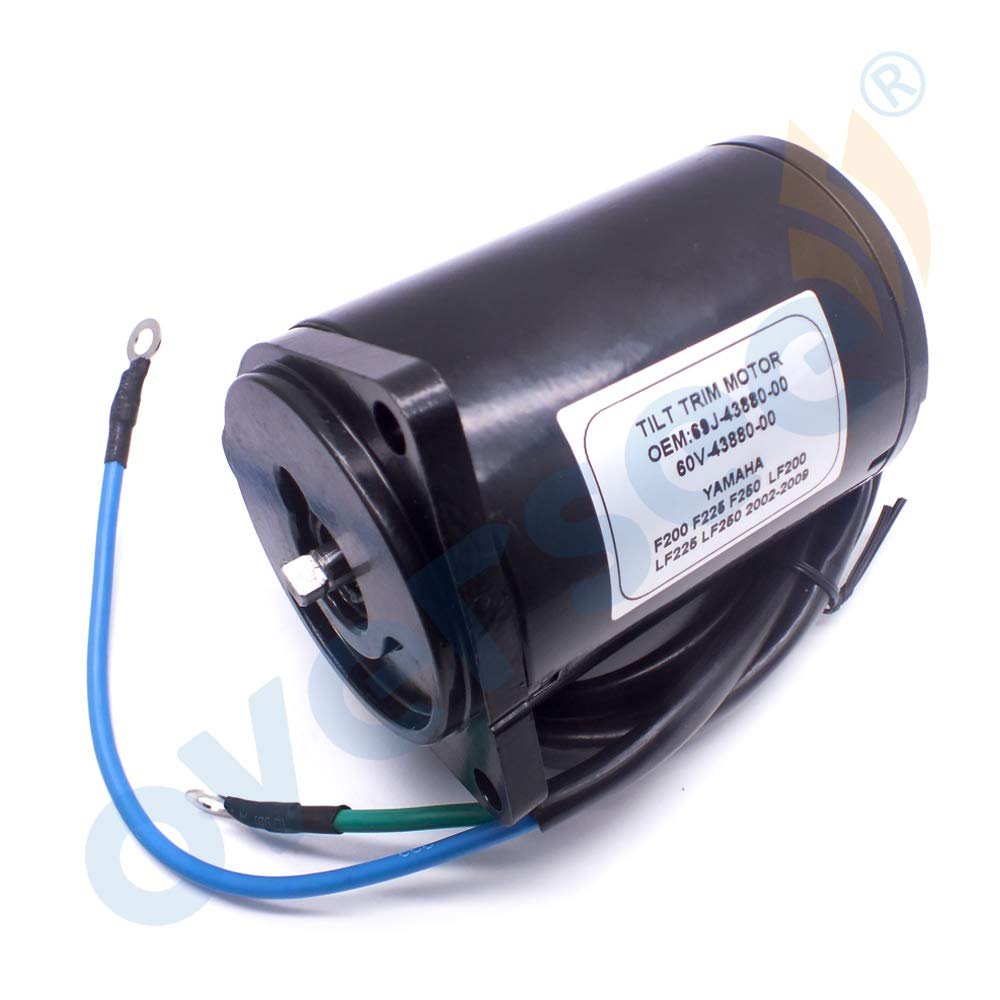OVERSEE New Tilt Trim Motor 69J-43880-00 Fits 2002-2009 Yamaha Engines F200 F225 F250 LF200 60V-43880-00 60V-43880-00-00
