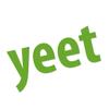 Applicable Pun Yeet Meme - Vinyl Decal for Outdoor Use on Cars, ATV, Boats, Windows and More - Lime Green 7 inch view 1