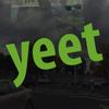 Applicable Pun Yeet Meme - Vinyl Decal for Outdoor Use on Cars, ATV, Boats, Windows and More - Lime Green 7 inch view 2