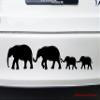 Purple | Elephant Family 14w x 3h inches Vinyl Decal | Family of 4 Kids Parents Mom Dad Children | Die Cut Sticker view 3
