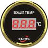 ECMS Marine Boat Yacht Automotive Water Temperature Gauge K-Thermocouple 0-800 9-32V 52m 316L Golden Bezel Black Dial 800-00253 view 1