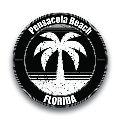 JB Print Magnet Pensacola Beach Florida Vinyl Vacation Explore Memory Souvenir Vinyl Decal Sticker Car Waterproof Car Decal Magnetic Bumper Sticker 5"