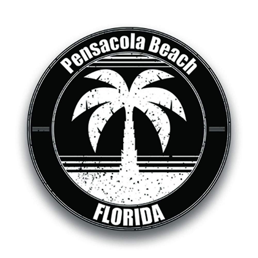 JB Print Magnet Pensacola Beach Florida Vinyl Vacation Explore Memory Souvenir Vinyl Decal Sticker Car Waterproof Car Decal Magnetic Bumper Sticker 5"