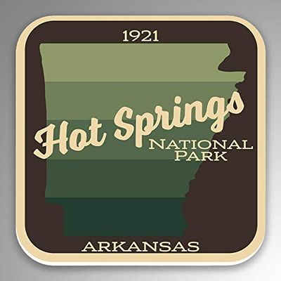JB Print Magnet Hot Springs National Park Vinyl Decal Sticker Car Waterproof Car Decal Magnetic Bumper Sticker 5"