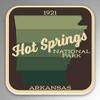 JB Print Magnet Hot Springs National Park Vinyl Decal Sticker Car Waterproof Car Decal Magnetic Bumper Sticker 5" view 1