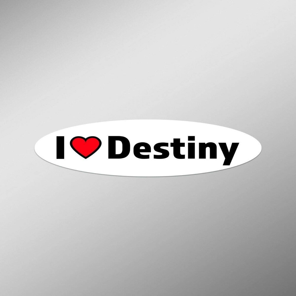 JB Print Magnet I Love Destiny Vinyl Decal Sticker Car Waterproof Car Decal Magnetic Bumper Sticker 5"