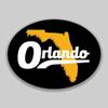 JB Print Magnet Orlando Florida Oval Vinyl City Town College University Vinyl Decal Sticker Car Waterproof Car Decal Magnetic Bumper Sticker 5" view 1