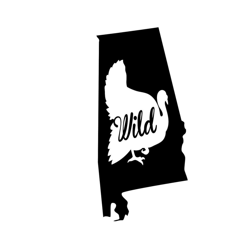 JB Print Magnet Alabama Wild Turkey Vinyl Decal Sticker Car Waterproof Car Decal Magnetic Bumper Sticker 5"