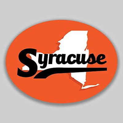 JB Print Magnet Syracuse New York Oval Vinyl City Town College University Vinyl Decal Sticker Car Waterproof Car Decal Magnetic Bumper Sticker 5"