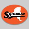JB Print Magnet Syracuse New York Oval Vinyl City Town College University Vinyl Decal Sticker Car Waterproof Car Decal Magnetic Bumper Sticker 5" view 1