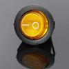 4PCS Yellow Car Auto Boat 12V 16A ON/Off Toggle SPST Round Button Rocker Switch view 1