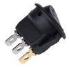5PCS Blue Light 3 PIN LED Dot Light 12V Car Auto Boat Round Rocker ON/Off Toggle Switches view 1