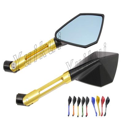 Motorcycle Universal M8 M10 Full Aluminum CNC Mirror Motorcycle Rearview Mirror For HONDA vt 600 700 750 1100 shadow vtx 1300