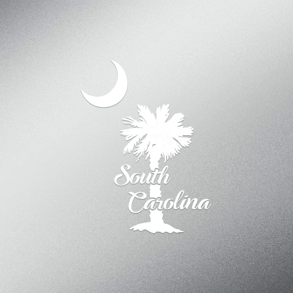 JB Print Magnet Palmetto Tree South Carolina Vinyl Decal Sticker Car Waterproof Car Decal Magnetic Bumper Sticker 5"