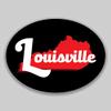 JB Print Magnet Louisville Kentucky Oval Vinyl City Town College University Vinyl Decal Sticker Car Waterproof Car Decal Magnetic Bumper Sticker 5" view 1