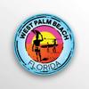 JB Print Magnet West Palm Beach Florida Swim Boat Kayak Water Ski Surf Travel Vinyl Decal Sticker Car Waterproof Car Decal Magnetic Bumper Sticker 5" view 1