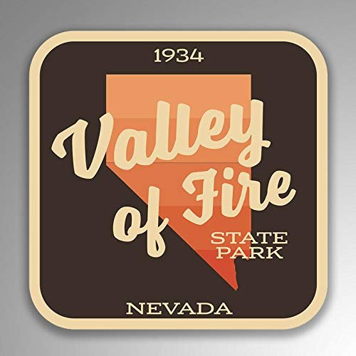 JB Print Magnet Valley of Fire State Park Explore Wanderlust Camping Hiking Vinyl Decal Sticker Car Waterproof Car Decal Magnetic Bumper Sticker 5"