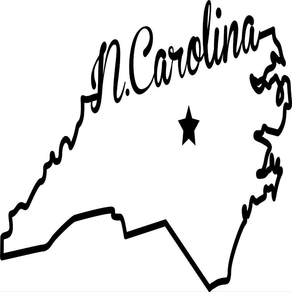 JB Print Magnet State of North Carolina Script Vinyl Decal Sticker Car Waterproof Car Decal Magnetic Bumper Sticker 5"