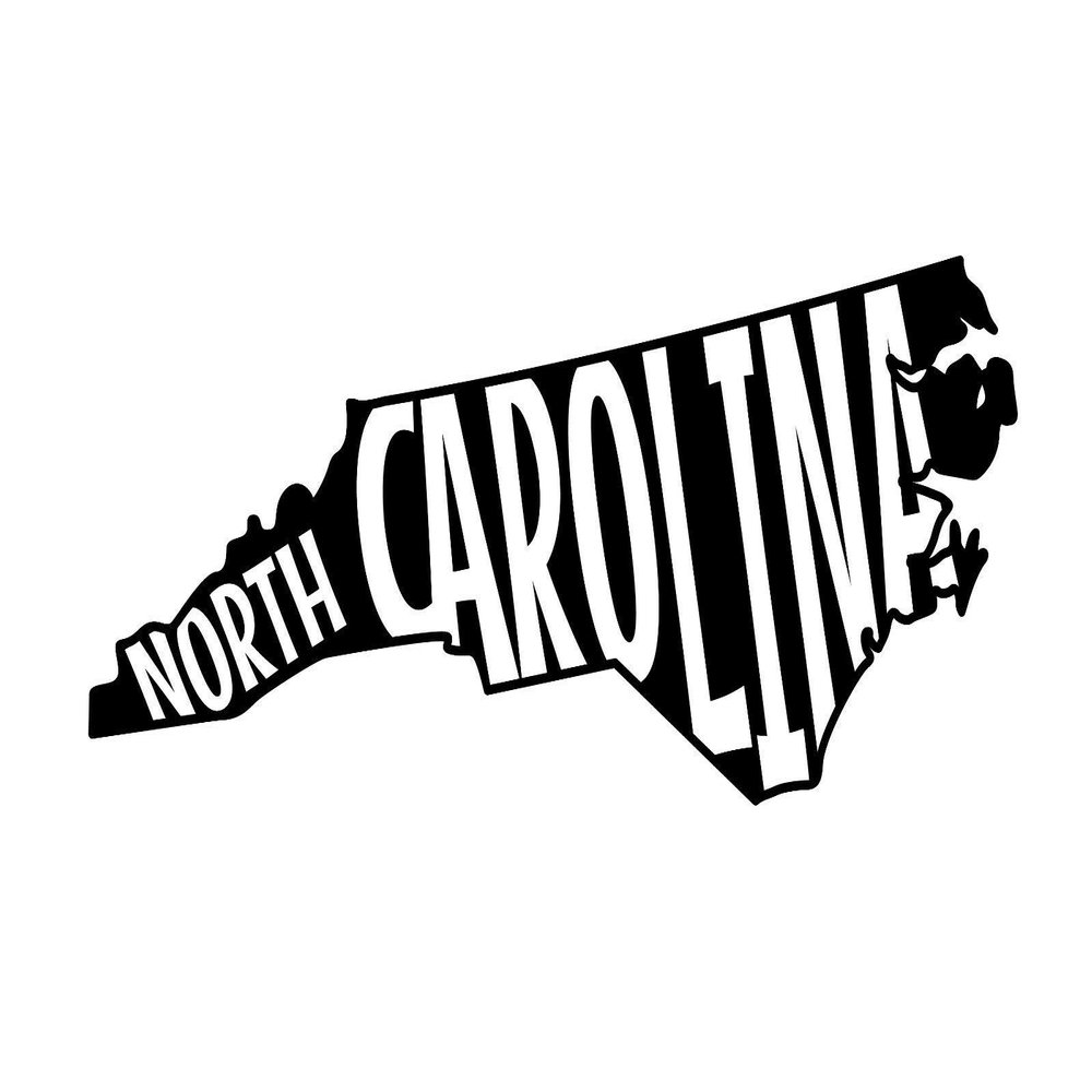 JB Print Magnet State of North Carolina Block Vinyl Decal Sticker Car Waterproof Car Decal Magnetic Bumper Sticker 5"
