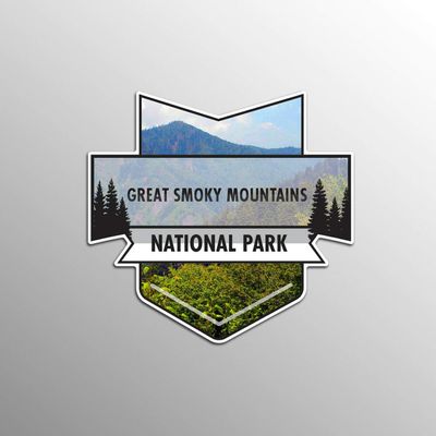 JB Print Magnet Great Smoky Mountains National Park Vinyl Decal Sticker Car Waterproof Car Decal Magnetic Bumper Sticker 5"