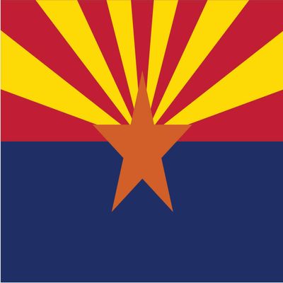 JB Print Magnet Arizona Flag Vinyl Decal Sticker Car Waterproof Car Decal Magnetic Bumper Sticker 5"