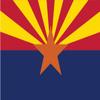 JB Print Magnet Arizona Flag Vinyl Decal Sticker Car Waterproof Car Decal Magnetic Bumper Sticker 5" view 1