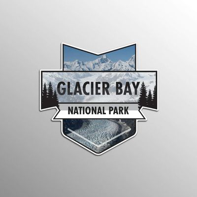JB Print Magnet Glacier Bay National Park Vinyl Decal Sticker Car Waterproof Car Decal Magnetic Bumper Sticker 5"