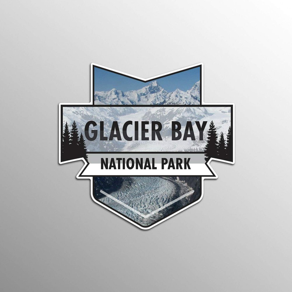 JB Print Magnet Glacier Bay National Park Vinyl Decal Sticker Car Waterproof Car Decal Magnetic Bumper Sticker 5"