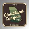 JB Print Magnet Cloudland Canyon State Park Explore Wanderlust Camping Georgia Vinyl Decal Sticker Car Waterproof Car Decal Magnetic Bumper Sticker 5" view 1