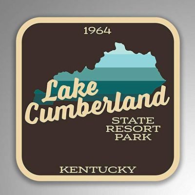JB Print Magnet Lake Cumberland State Resort Park Explore Wanderlust Camping Hike Vinyl Decal Sticker Car Waterproof Car Decal Magnetic Bumper Sticker 5"