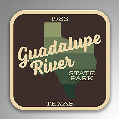 JB Print Magnet Guadalupe River State Park Explore Wanderlust Camping Hiking Vinyl Decal Sticker Car Waterproof Car Decal Magnetic Bumper Sticker 5"